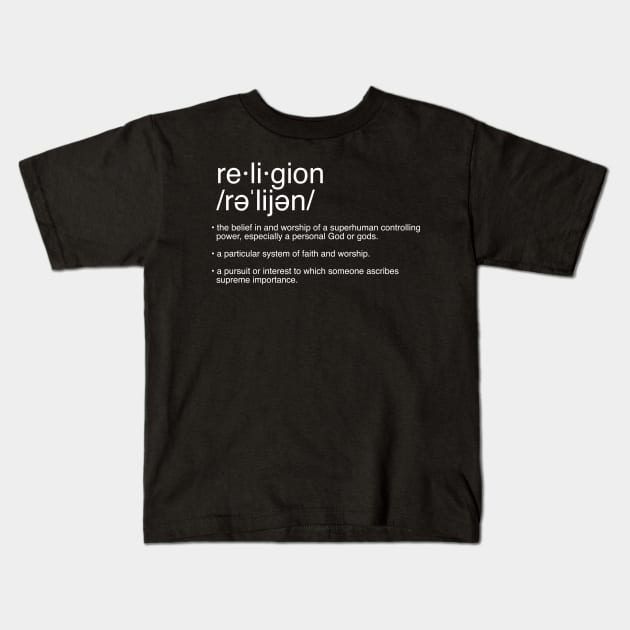 Religion Kids T-Shirt by God Given apparel